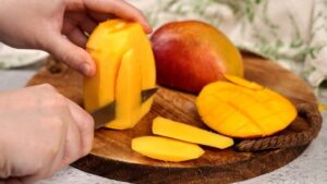 Cortar un mango con semilla: técnica sencilla